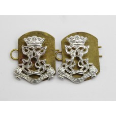 Pair of 13th Battalion London Regiment (Kensington) Anodised (Staybrite) Collar Badges