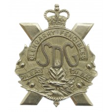 Canadian Stormont, Dundas & Glengarry Highlanders (Glengarry Fencibles) Cap Badge - Queen's Crown