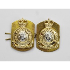 Pair of Army Catering Corps (A.C.C.) Anodised (Staybrite) Collar Badges