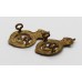 Pair of Notts Sherwood Rangers Yeomanry Collar Badges - King's Crown