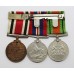 WW2 Defence & War Medal and George VI Special Constabulary Long Service Medal Group of Three - Leonard R. Sheppard