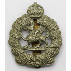 1st Bn. Monmouthshire Regiment Cap Badge - King's Crown