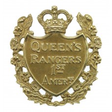 Canadian Queen's York Rangers (1st American Regiment) Cap Badge