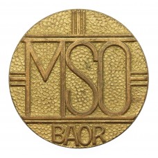 Mixed Service Organisation B.A.O.R. Cap Badge