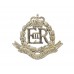 Royal Military Police Officer's Silvered Collar Badge - Queen's Crown