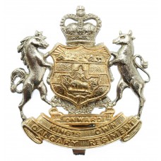 Canadian King's Own Calgary Regiment Cap Badge - Queen's Crown