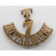 7th Territorial Bn. Sherwood Foresters (T/7/NOTTS & DERBY) Shoulder Title