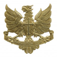 Canadian McMaster University C.O.T.C. Cap Badge