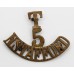 5th Territorial Bn. North Staffordshire Regiment (T/5/N.STAFFORD) Shoulder Title