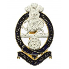 Princess of Wales's Royal Regiment Enamelled Cap Badge