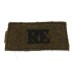 Royal Engineers (R.E.) WW2 Cloth Slip On Shoulder Title