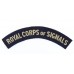 Royal Corps of Signals (ROYAL CORPS OF SIGNALS) WW2 Printed Shoulder Title