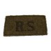 Royal Scots (R.S.) WW2 Cloth Slip On Shoulder Title