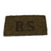 Royal Scots (R.S.) WW2 Cloth Slip On Shoulder Title