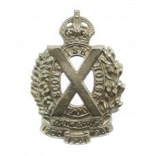 Scottish Horse Yeomanry Cap Badge - King's Crown