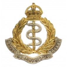 Royal New Zealand Army Medical Corps Officer's Cap Badge - King's Crown