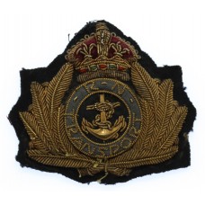WW1 Royal Naval Transport Officer's Bullion Cap Badge