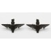 Pair of Parachute Regiment Officer's Service Dress Bronze Collar Badges - King's Crown
