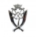 7th Gurkha Rifles Chrome Cap Badge