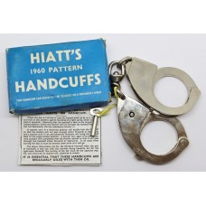 Hiatt's 1960 Pattern Police Handcuffs with Key in Original Box