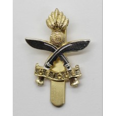 Queen's Gurkha Engineers Anodised (Staybrite) Cap Badge