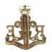 Royal Monmouthshire Royal Engineers Anodised (Staybrite) Cap Badge