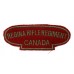 Canadian Regina Rifle Regiment (REGINA RIFLE REGIMENT/CANADA) Cloth Shoulder Title