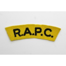 Royal Army Pay Corps (R.A.P.C.) Cloth Shoulder Title