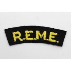 Royal Electrical & Mechanical Engineers (R.E.M.E.) Cloth Shoulder Title