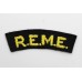 Royal Electrical & Mechanical Engineers (R.E.M.E.) Cloth Shoulder Title