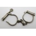 Early Hiatt Best Warranted Wrought 'Darby' Style Police Handcuffs with Key