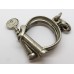 Early Hiatt Best Warranted Wrought 'Darby' Style Police Handcuffs with Key