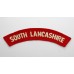 South Lancashire Regiment (SOUTH LANCASHIRE) Cloth Shoulder Title