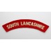 South Lancashire Regiment (SOUTH LANCASHIRE) Cloth Shoulder Title