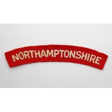 Northamptonshire Regiment (NORTHAMPTONSHIRE) Cloth Shoulder Title