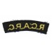 Royal Canadian Army Pay Corps (R.C.A.P.C.) Cloth Shoulder Title