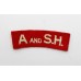 Argyll & Sutherland Highlanders (A AND S.H.) Cloth Shoulder Title