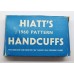 Metropolitan Police Hiatt's 1960 Pattern Handcuffs in Original Box with Key