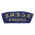 Royal Canadian Electrical Mechanical Engineers (R.C.E.M.E./CANADA) Cloth Shoulder Title