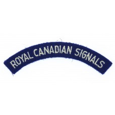 Royal Canadian Signals (ROYAL CANADIAN SIGNALS) Cloth Shoulder Title