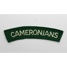 Scottish Rifles (CAMERONIANS) Cloth Shoulder Title