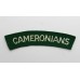 Scottish Rifles (CAMERONIANS) Cloth Shoulder Title