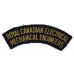 Royal Canadian Electrical Mechanical Engineers (ROYAL CANADIAN ELECTRICAL/MECHANICAL ENGINEERS) Cloth Shoulder Title