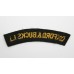 Oxfordshire & Buckinghamshire Light Infantry (OXFORD & BUCKS L.I.) Cloth Shoulder Title