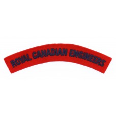 Royal Canadian Engineers (ROYAL CANADIAN ENGINEERS) Cloth Shoulder Title