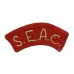 South East Asia Command (S.E.A.C.) Cloth Shoulder Title