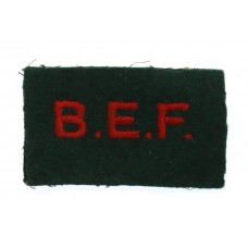 British Expeditionary Force (B.E.F.) Cloth Shoulder Title