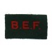 British Expeditionary Force (B.E.F.) Cloth Shoulder Title