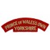 Prince of Wales's Own Regiment of Yorkshire (PRINCE OF WALES'S OWN/YORKSHIRE) Cloth Shoulder Title