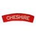 Cheshire Regiment (CHESHIRE) Cloth Shoulder Title